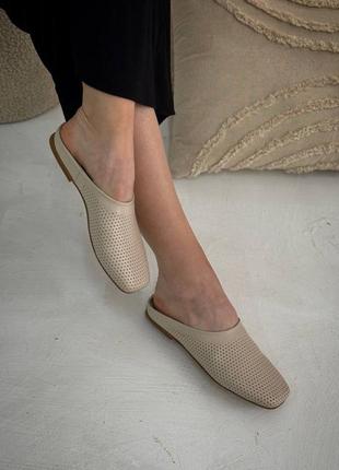 Мюли с перфорацией