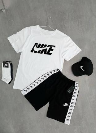 Комплект nike big 4в1 (футболка+шорти+кепка+шкарпетки)
