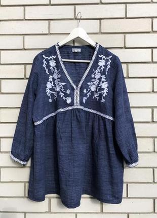 Красивая блуза / рубашка с вышивкой от бренда matalan  🌸