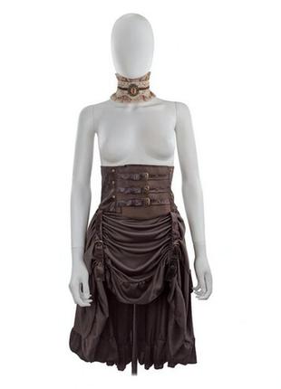 Костюм пиратка steampunk юбка пояс корсет и кружевной чокер