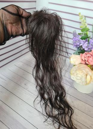 Накладка типатинг на пробор 100% натуральный волос.