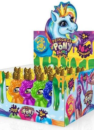 Набір креативної творчості princess pony slime (95 г), danko toys, pps-01-01u2 фото