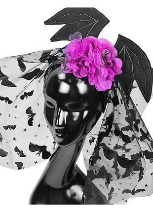Обруч wings&rose с фатой