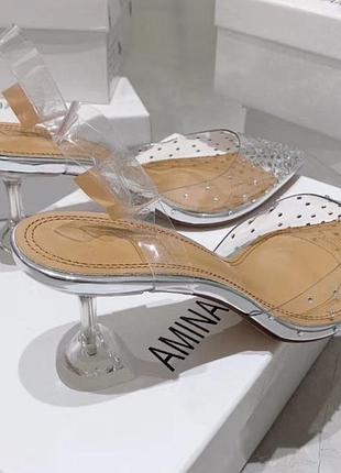 Знижка босоніжки в стилі amina muaddi