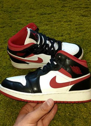 Кожаные баскетбольные кроссовки air jordan 1 mid обувь спортивная nike air force 1 dunk 4