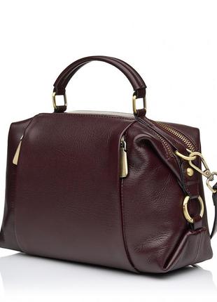 Сумка женская из натуральной кожи коричневая bags4life 9801