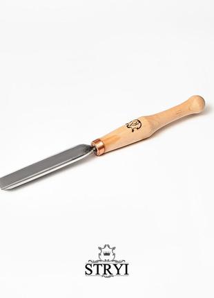 Угловая стамеска прописная для геометрической резьбы по дереву аю-stryi profi 10мм, арт. 399210