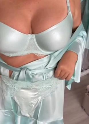 Комплект м'ятного кольору victoria's secret 34c 34dd 38c