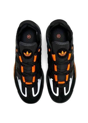 Чоловічі кросівки adidas niteball black orange🖤🧡