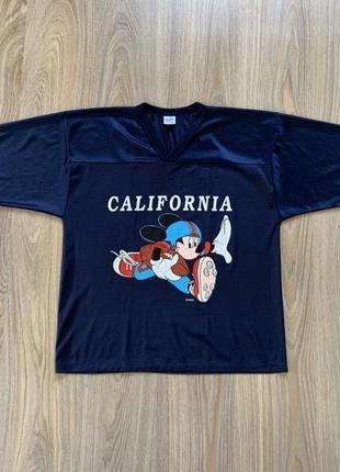 Мужская винтажная футболка джерси с принтом disney mickey california