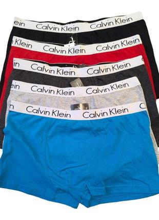 Труси чоловічі боксерки бренд з гумкою однотонні calvin klein xxl