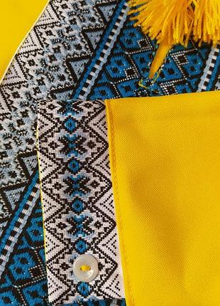 Жовта вишиванка для хлопчика 6 років зріст 116 см