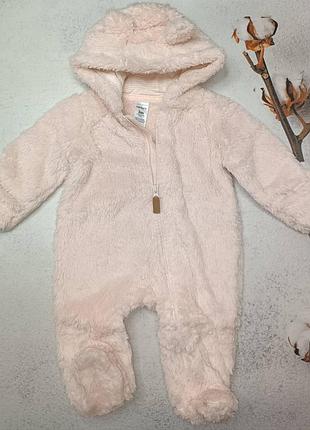 Дитячий теплий комбінезон carters для дівчаток 3м,6м,9м