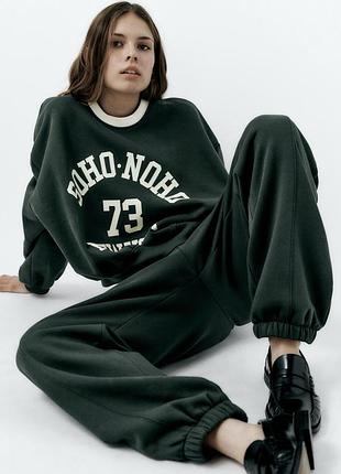 Zara джогери утеплені штани розмір с