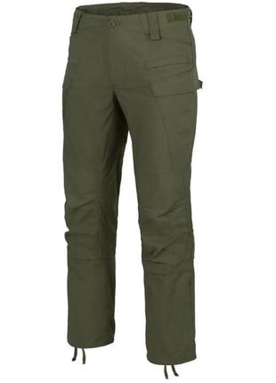 Тактичні військові штани тактичні helikon - tex sfu next mk2 pants polycotton rip-stop -olive1 фото