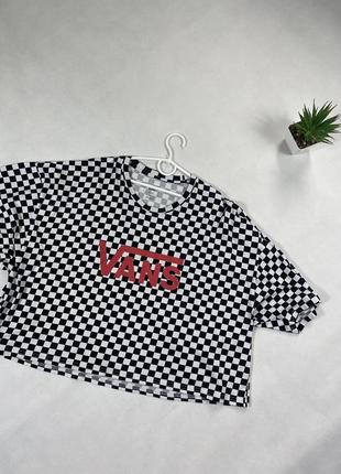 Футболка жіноча vans оверсайз в клітинку