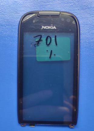 Сенсор nokia lumia 701 чорний оригінал в зборі