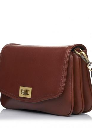 Сумка женская из натуральной кожи коричневая bags4life 9803