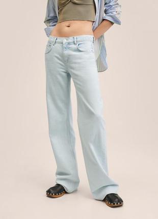 Джинсы wide leg широкие уровни джинсы широте летние, джинсы mango