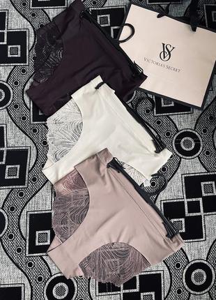 Трусики бразилиана primark brazilian briefs 3pcs chocolate beige mocha.