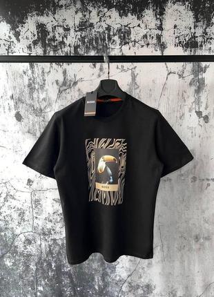 Мужская футболка hugo boss люкс качества