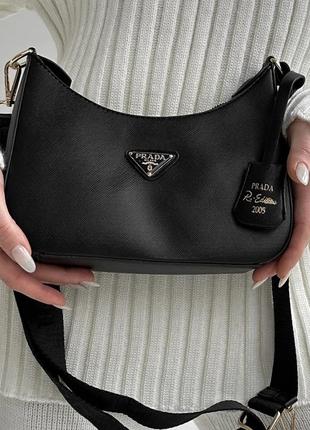 Prada leather black 23х13