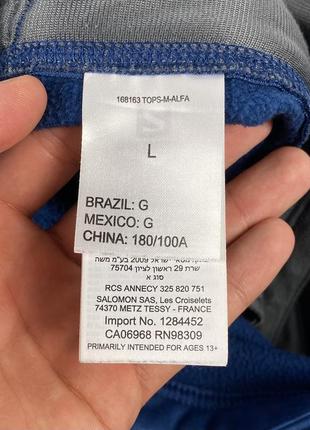 Трекінгова куртка софтшел salomon advancedskin warm 391491 171448 оригінал синя розмір...