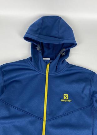 Трекінгова куртка софтшел salomon advancedskin warm 391491 171448 оригінал синя розмір...