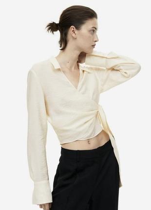Сорочка блуза на запах h&m