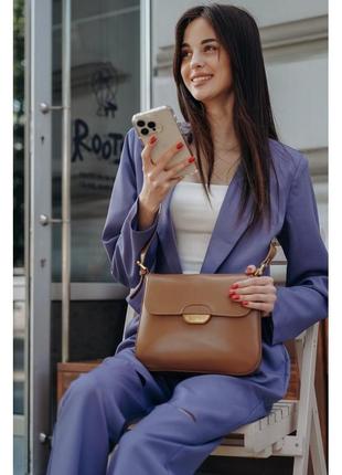 Сумка жіноча з натуральної шкіри бежева bags4life 9933