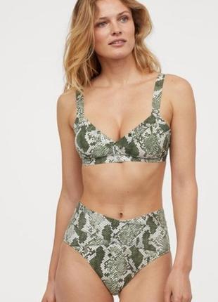 Купальник стрейч з утяжкою h&m тваринний принт