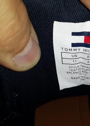 Tommy hilfiger оригинал 44 ( 29 см по стельке) новые кожаные ботинки5 фото