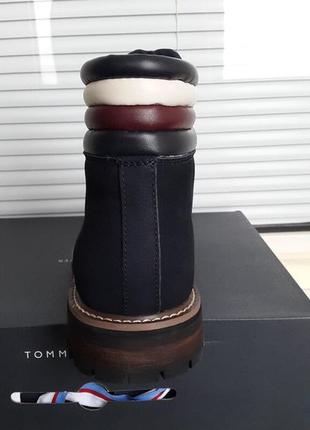 Tommy hilfiger оригинал 44 ( 29 см по стельке) новые кожаные ботинки8 фото