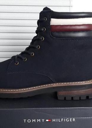 Tommy hilfiger оригинал 44 ( 29 см по стельке) новые кожаные ботинки9 фото