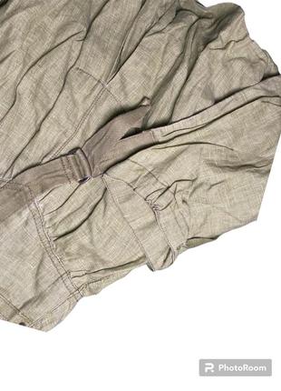 Vintage y2k cargo linen plated skirt5 фото