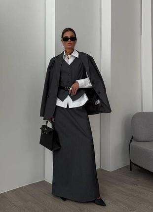 Длинная юбка в стиле valentino