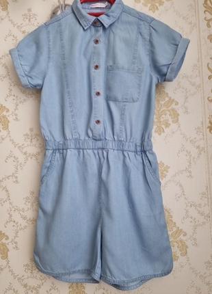 Комбинезон ромпер из тоненького джинса