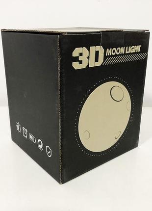 Лампа светильник 3д ночник moon lamp 13 см | ночник 3д светильник | светильник-ночник mu-821 3d лампа3 фото