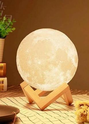 Лампа светильник 3д ночник moon lamp 13 см | ночник 3д светильник | светильник-ночник mu-821 3d лампа5 фото