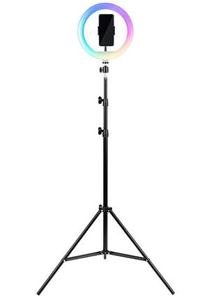 Набір 2в1 трипод для смартфону + світлодіодне rgb кільце havit hv-st7026
