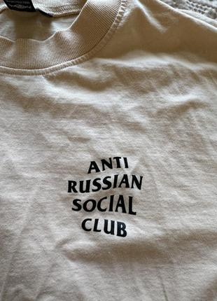 Патриотическая бежевая футболка оверсайз2 фото