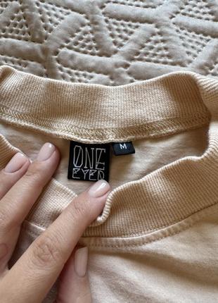 Патриотическая бежевая футболка оверсайз4 фото