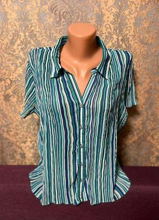 Летняя женская блуза большой размер батал 50 /52 блузка