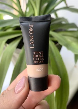 Lancome teint ddole ultra wear 24h longwear foundation 5 мл, оттенок 220с