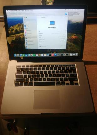 Macbook pro a1398 i7 16gb 512ssd
