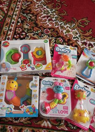 Погремушки развивающие новые и бу гусеница