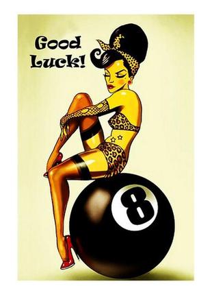 Листівка good luck (на удачу), 10х15 см, цупкий картон