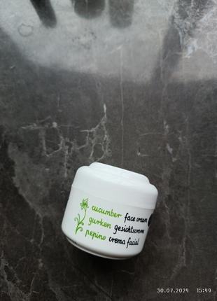 Крем для обличчя ziaja cucumber face cream з екстрактом огірка, 50 мл