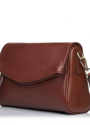 Сумка женская из натуральной кожи коричневая bags4life 9802