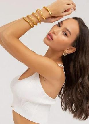 Гнучкий браслет змія, браслет трансформер змія, браслет золота змія, золотий браслет змія